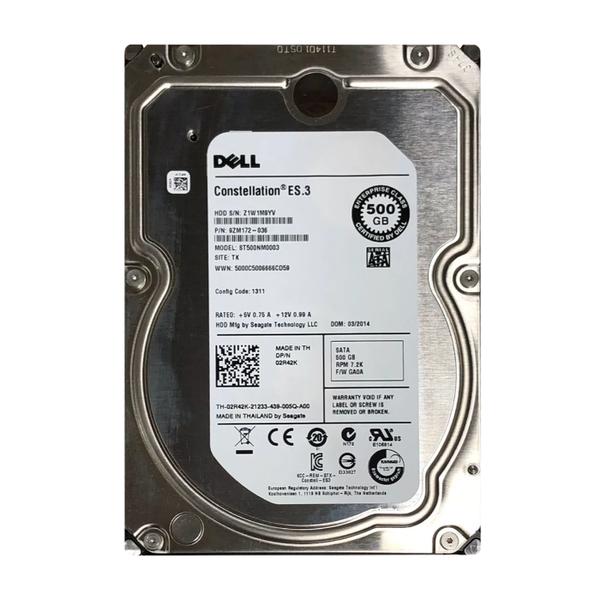 02R42K Dell 500GB 6Gb/s SATA 7200 3.5-inch 64MB Hard Drive