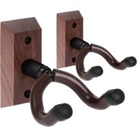 Guitar Wall Mount, 2 Pack Guitar Wall Hanger, Guitar Hanger Wall Hook Holder Stand with Screws, Hardwood Guitar Wall Mount Ha...