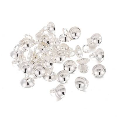 201 Stainless Steel Bead Cap Pendant Bails