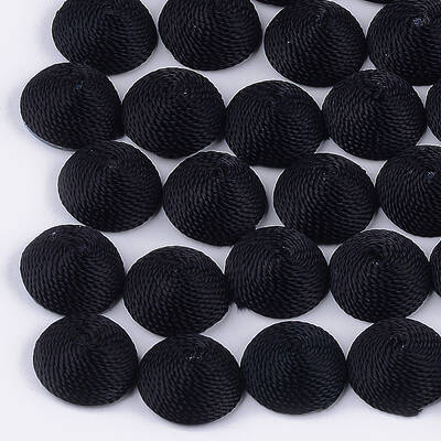 Polyester Thread Fabric Cabochons
