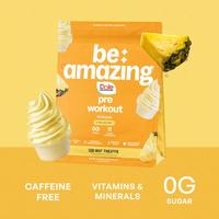 Be Amazing Stimulant Free Pre Workout | 30 Scoops | Caffeine Free | 0g Sugar | Flavors Dole Whip Pineapple, Pink Lemonade, & ...