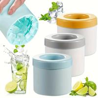 Silicone Ice Cube Mold, 1 Count Easy Release Ice Cube Maker, Ice Tray for Freezer, Kitchen Utensils & Gadgets, Household Kitc...
