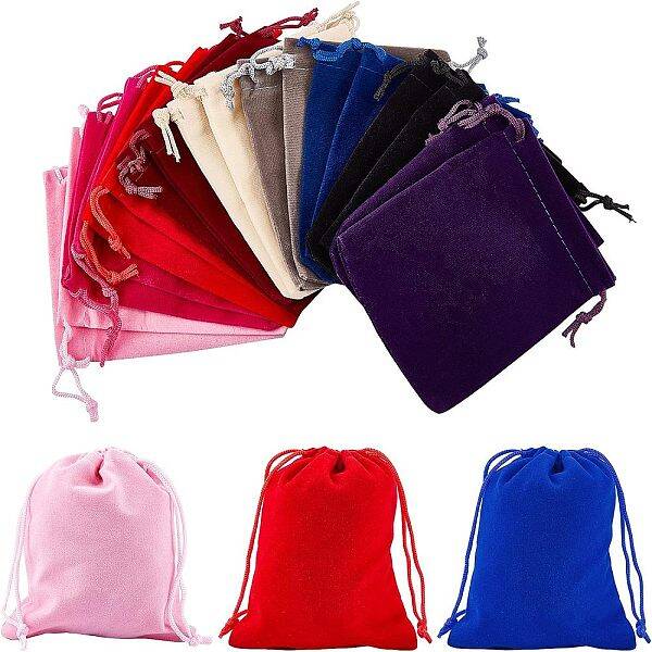 18 Pcs Velvet Bags