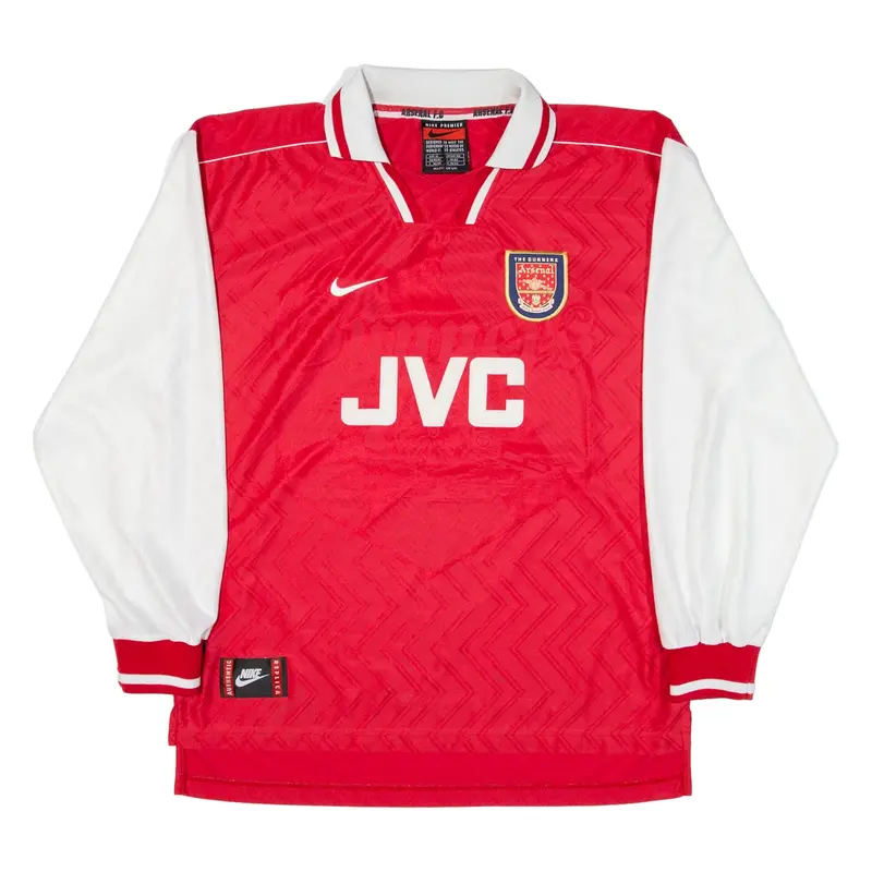NIKE PREMIER Arsenal FC 97-98 Home Kit Mens Football Shirt Jersey Red 90s XL