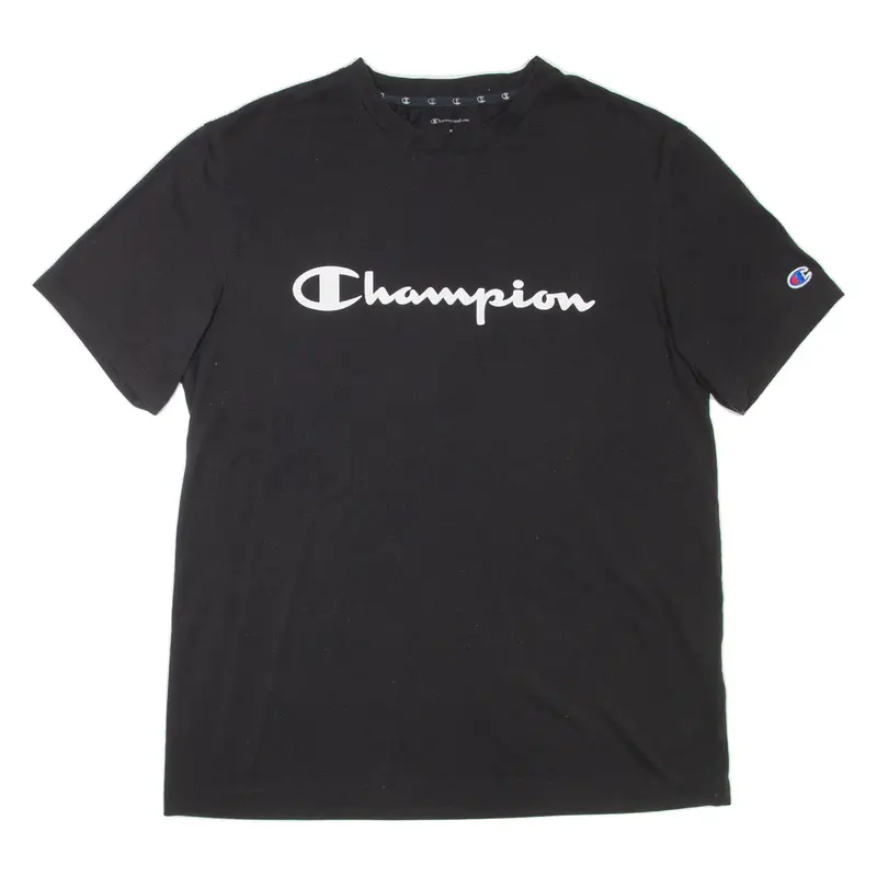 CHAMPION Mens T-Shirt Black M