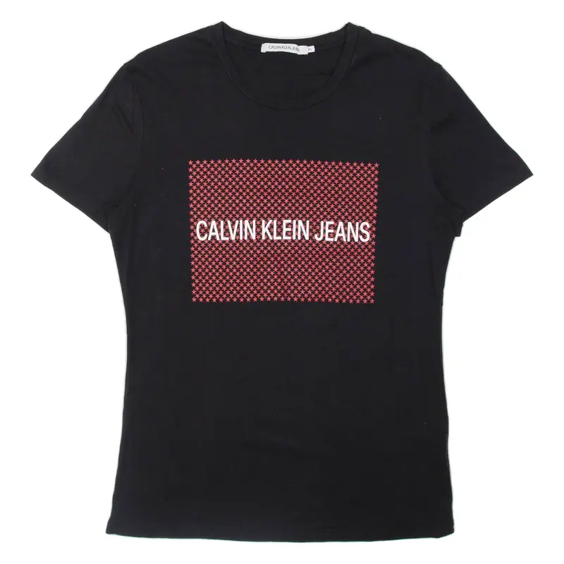 CALVIN KLEIN JEANS Girls T-Shirt Black XL