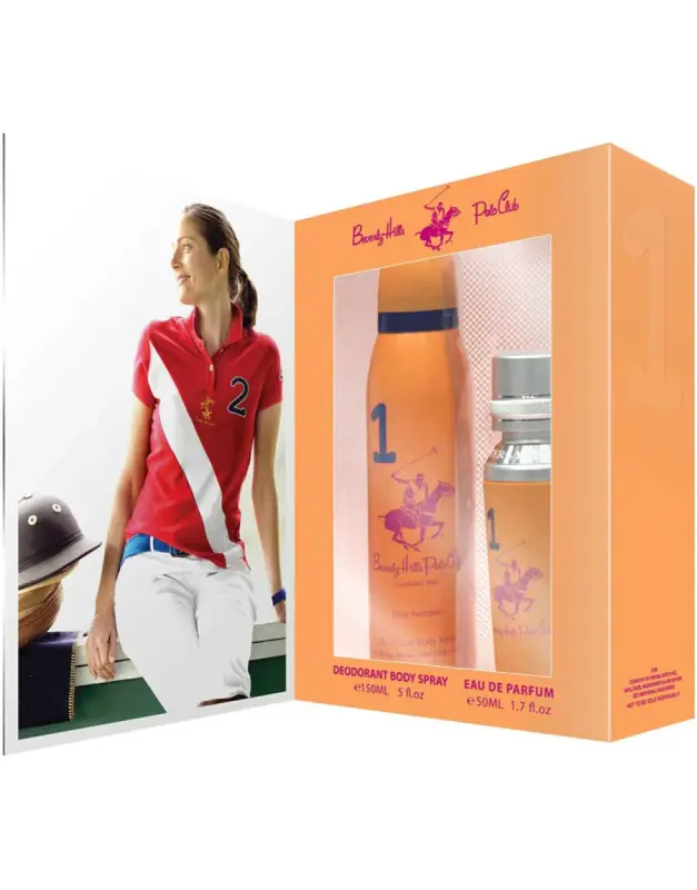 Beverly Hills Polo Club Women's Gift Set 1982 Sport 1 Eau de Parfum 50 ml + Deodorant Spray 150 ml