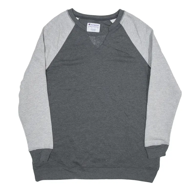 CHAMPION Sweatshirt Grey V-Neck Mens L