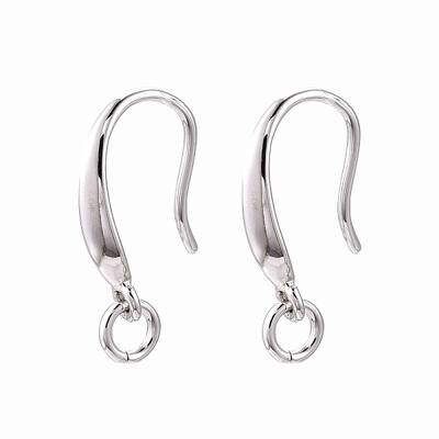 Anti-Tarnish Rhodium Plated 925 Sterling Silver Earring Hooks