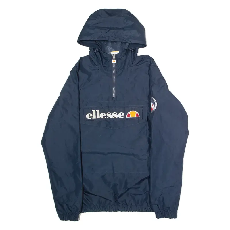 ELLESSE Mens Pullover Jacket Blue Hooded M