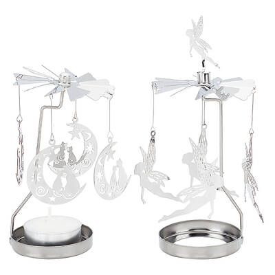 Stainless Steel Rotating Tealight Candle Holder
