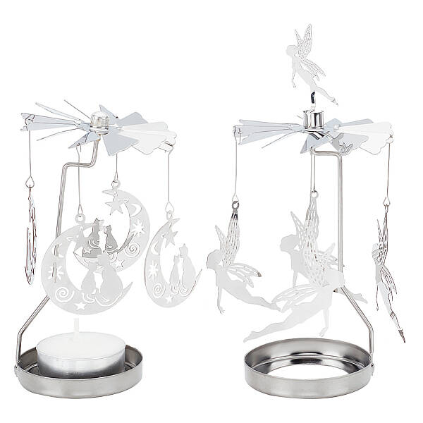 Stainless Steel Rotating Tealight Candle Holder