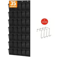 Door Hanging Shoe Rack, 1 Count 14/24/28/35 Pockets Foldable Shoe Storage Rack, Space Saving Shoe Organizer, Home Organizer f...