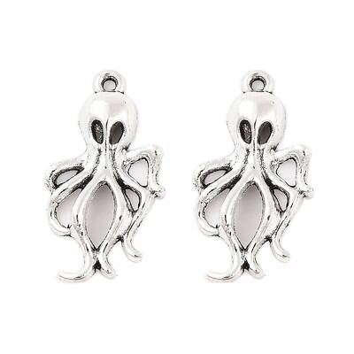 Tibetan Style Alloy Octopus Pendants