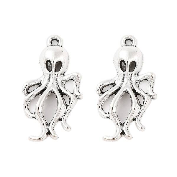 Tibetan Style Alloy Octopus Pendants