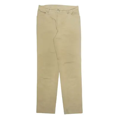 H.I.S Mens Trousers Beige Regular Tapered W32 L34