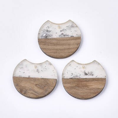 Resin & Walnut Wood Pendants