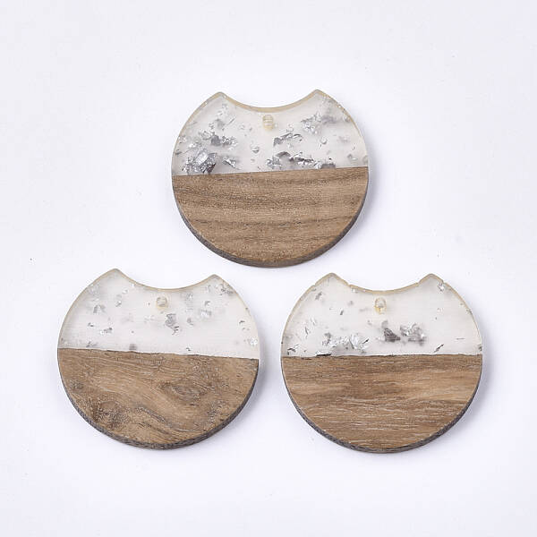 Resin & Walnut Wood Pendants
