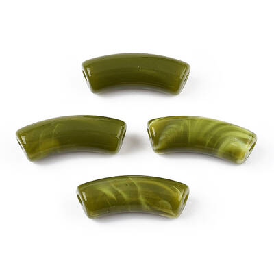 Opaque Two Tone Color Acrylic Beads