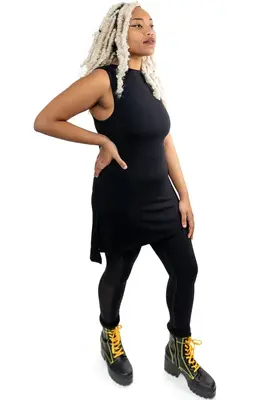 Sleeveless Tunic | Size: M | Color: Black