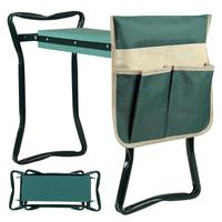 Upgraded Bench Kneeler and Seat with Eva Wide Soft Kneeling Pad, Garden Heavy Duty Foldable Stool with 1 Tool Pouches, Outdoo...