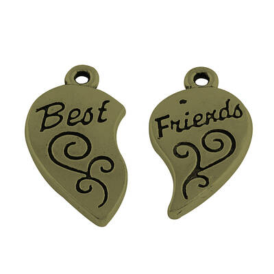 Tibetan Style Alloy Split Pendants