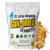 Sunflower Wellness St. Lucia Sun-Dried Sea Moss Raw Wildcrafted Superfood - All Natural Organic, Vegan