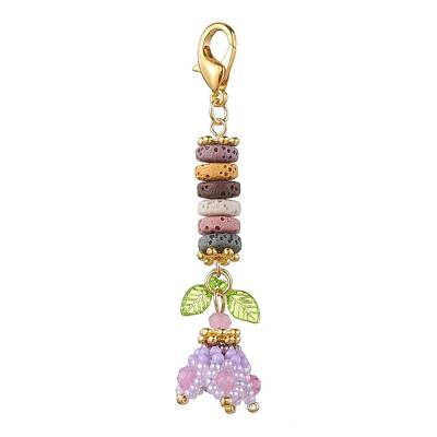 Natural Lava Rock Beads Pendant Decorations