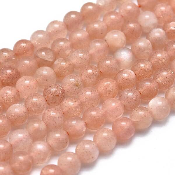 Natural Sunstone Beads Strands