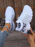 Women's Fashion Leopard Print Lace Up Low Top Sneakers, Casual Comfortable Sports Running Shoes, Gym Shoes, Female All-match ...