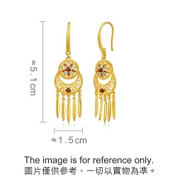 999.9 Gold Earrings