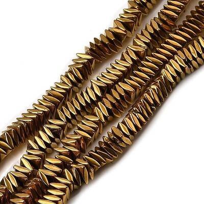 Rhombus Non-magnetic Synthetic Hematite Beads Strands