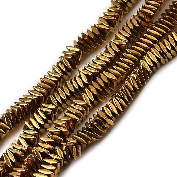 Rhombus Non-magnetic Synthetic Hematite Beads Strands