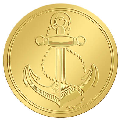 Self Adhesive Gold Foil Embossed Stickers