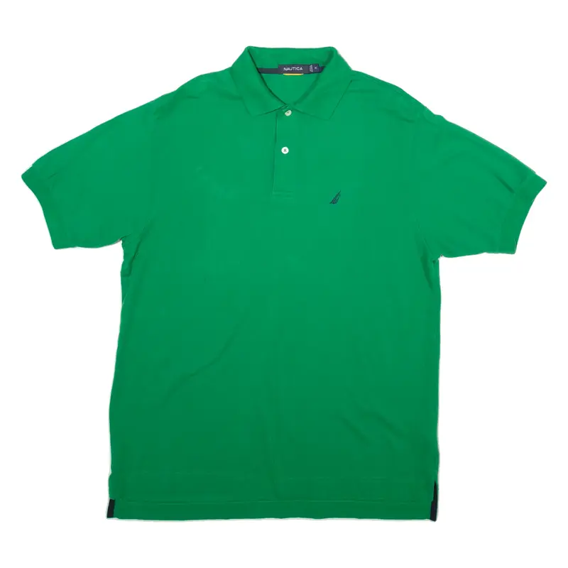 NAUTICA Mens Polo Shirt Green M