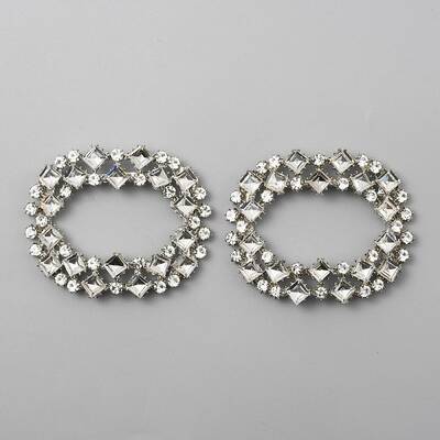 Alloy Crystal Rhinestone Shoe Decoration
