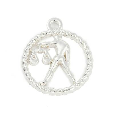 Twelve Constellations Alloy Pendants