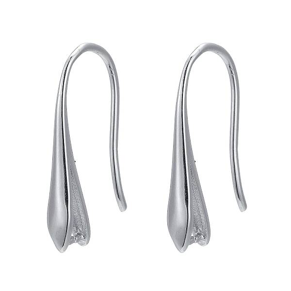 Anti-Tarnish Rhodium Plated 925 Sterling Silver Earring Hooks