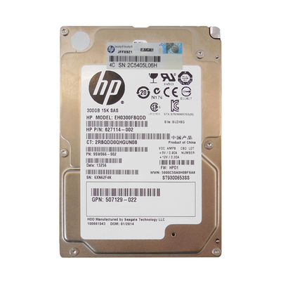 507129-022 HP 300GB 6Gb/s SAS 15000 2.5-inch 64MB Hard Drive