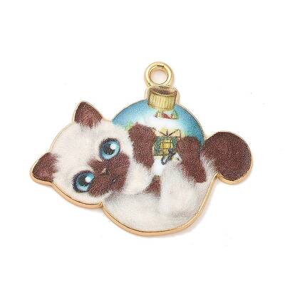 Christmas Alloy Enamel Pendants