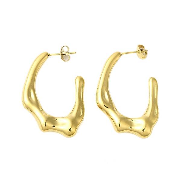 Ion Plating(IP) 304 Stainless Steel Stud Earrings