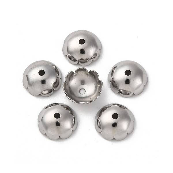 316L Surgical Stainless Steel Bead Caps