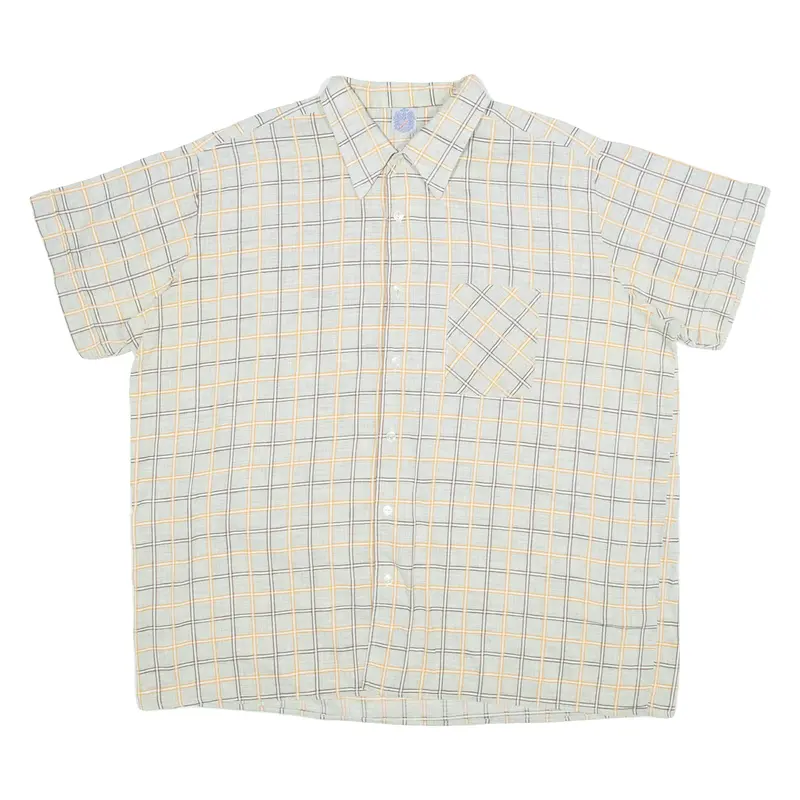 MARSUM Mens Shirt Grey Check XL