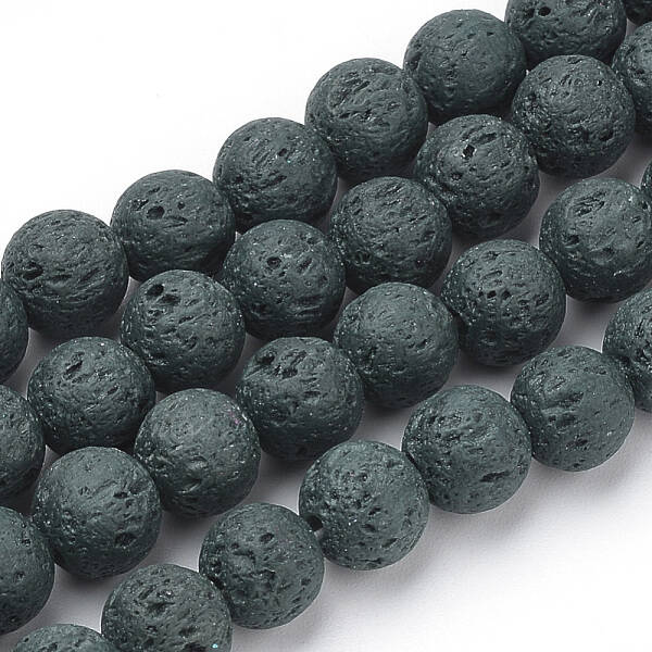 Synthetic Lava Rock Beads Strands