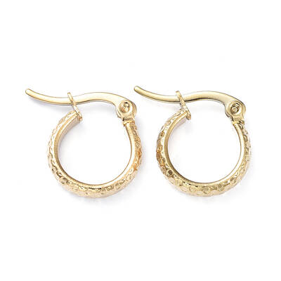 201 Stainless Steel Hoop Earrings