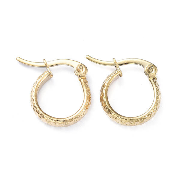 201 Stainless Steel Hoop Earrings