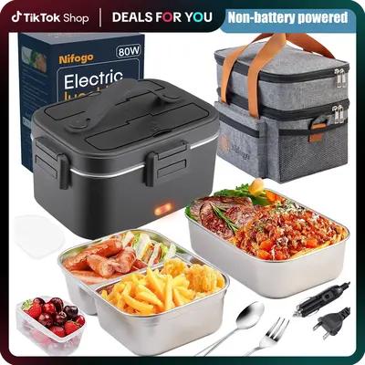 Deals for You Days Electric Lunch Box Portable Food Heater for Adults, Fast Heating Food Warmer for Car Truck Home Office 110...