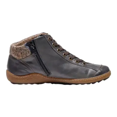 REMOTE Ankle Boots Black Leather Womens UK 7