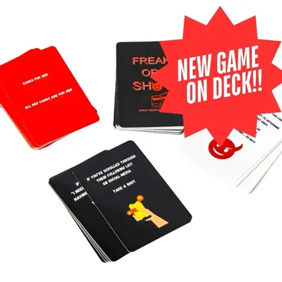 Freak or Shot Couples Edition Card Game with 75 Cards for a Fun Filled Games Night Perfect for Couples