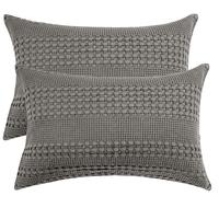 [Halloween Decorations]PHF 100% Cotton Waffle Pillow Shams, Soft Skin-Friendly Pillowcases, No Filling, Aesthetic Woven and B...